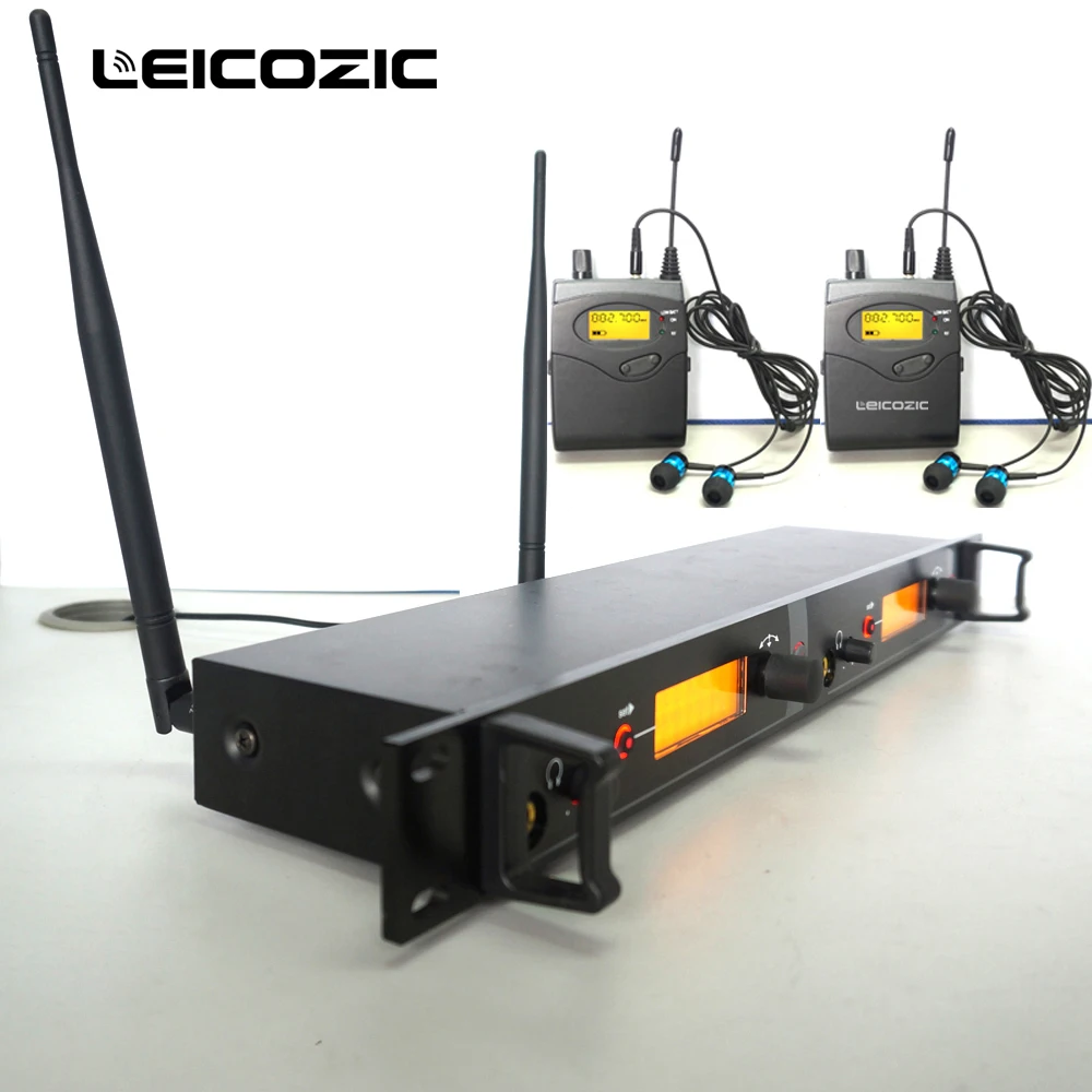 Leicosic SR2050 2 приемник в ухо монитор система BK 2050 канальный мониторинг с наушниками