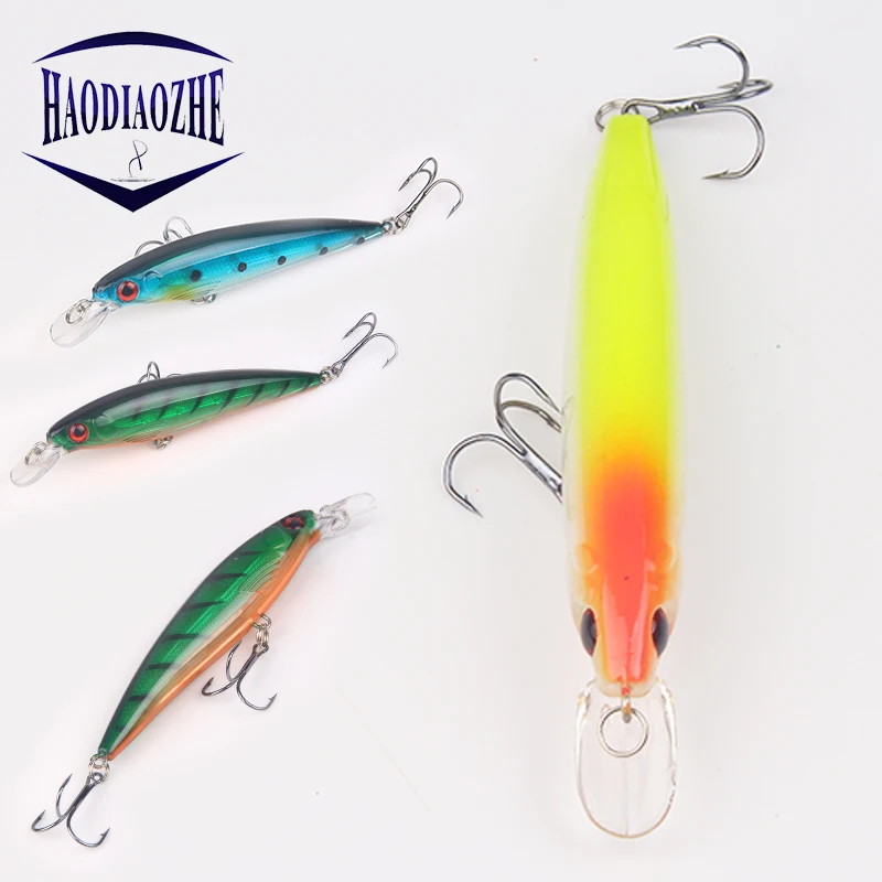 1 шт. приманки для рыбалки Minnow-Воблеры 11 5 см 13 8 г отличная краска 3D глаза длинные
