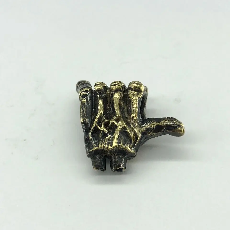 Многоцелевой латунный сломанный Череп Бусы на шнурок Паракорд нож инструмент