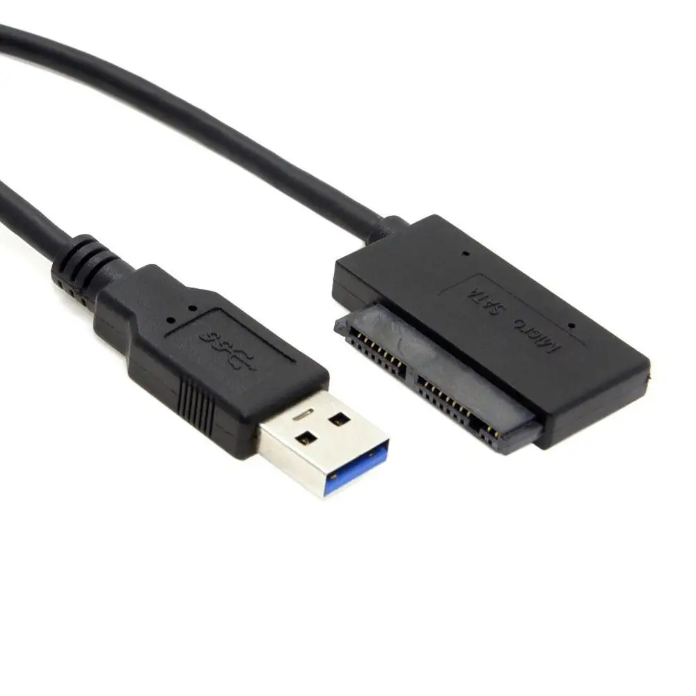 USB 3 0 к Micro SATA 7 + 9 16 Pin 1 8 &quot90D угловой драйвер SSD адаптер кабель 10 см | Электроника