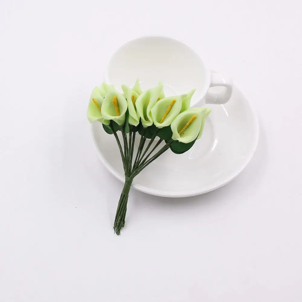 Искусственный цветок Calla из пенопласта чистый белый для свадьбы украшение дома