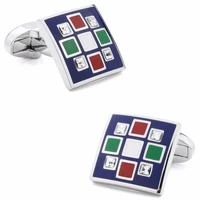 hawson brand fashion 3 colors options trendy enamel jewelry cufflinks for men suit shirt cuff links for free gift box