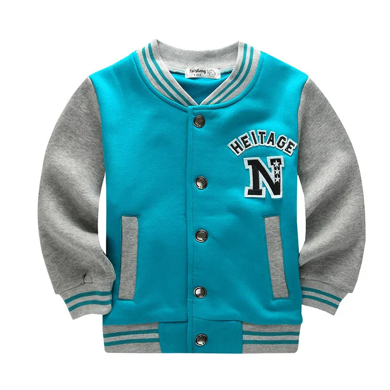 School Baseball Coats for Student Boys Girls Spring Jacket Children's Autumn Sports Basketball Running Clothes Kids A73 | Детская