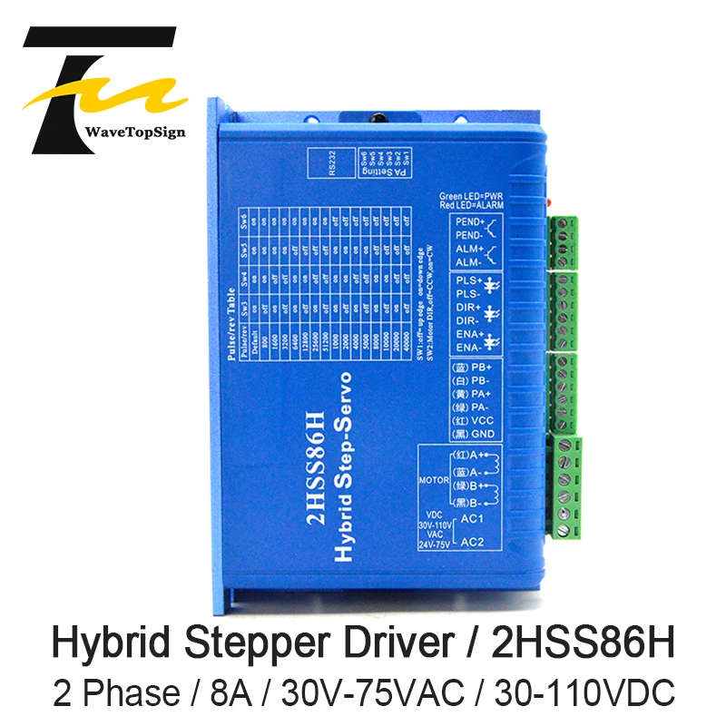 JMC Гибридный шаг Серводвигатель 2HSS86H 30V 75VAC 30 110VDC 8A матч с шаговым сервоприводом Moter