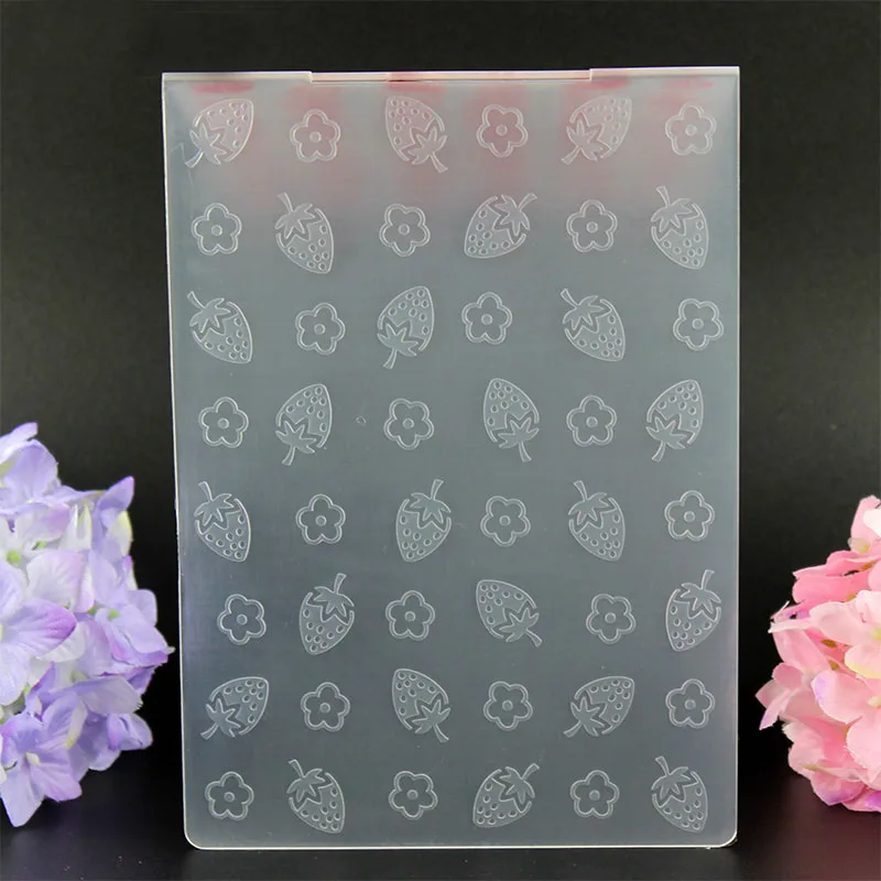 DIY Скрапбукинг фрукты Клубника тиснение файл Шаблоны Новая карта сделать