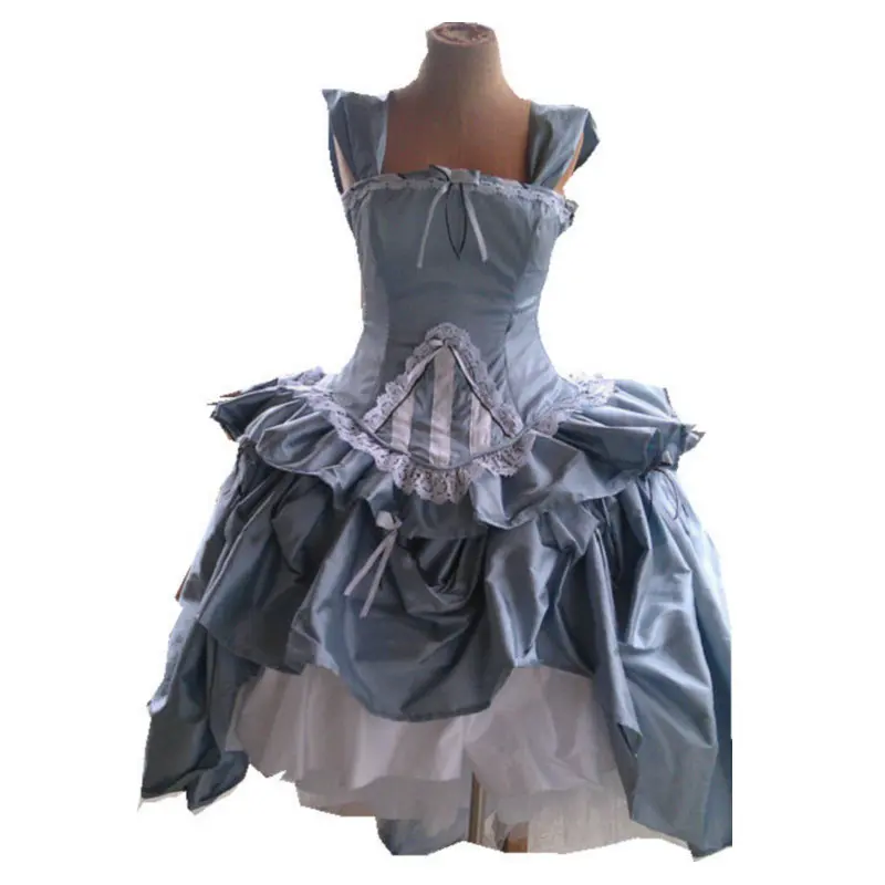 Женское/Гражданская война цельнокроеное бальное платье для Хэллоуина US 4-16