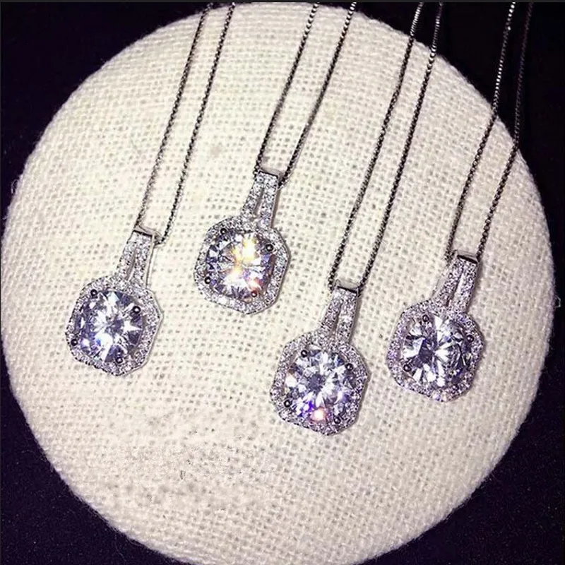 Женский кулон из серебра 925 пробы с фианитом | Украшения и аксессуары