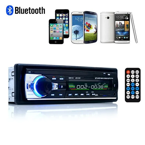 12Pin 12V Car MP3 Player FM Radio Stereo Bluetooth 1 DIN In Dash SD/USB /AUX N20D | Электроника
