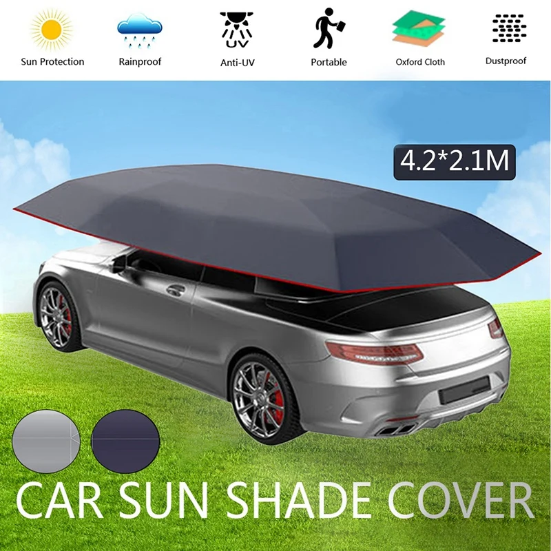 Universal Car Sun Shade Umbrella Cover Tent Cloth Uv Protect Waterproof 4X2.1M |