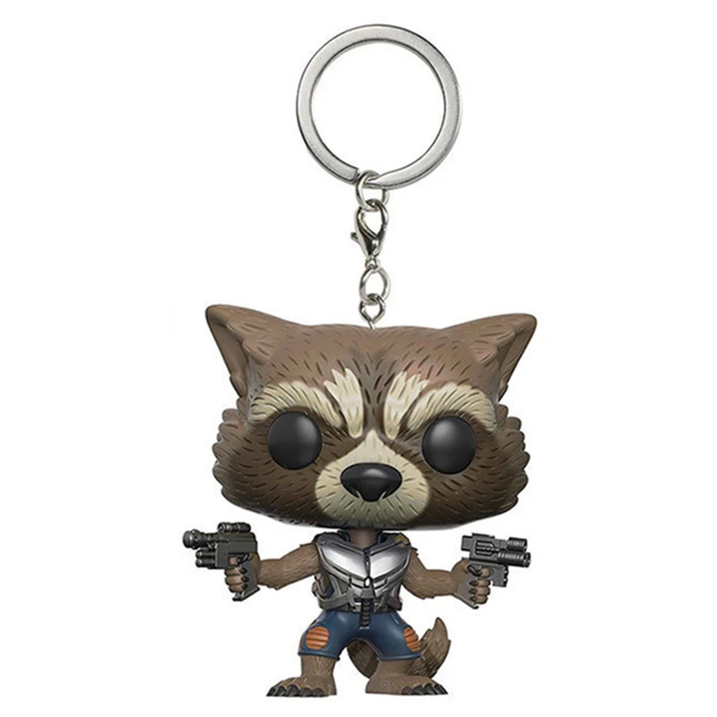 Фигурки стражи Галактики кольцо для ключей супер милая Grout звезда Властелин