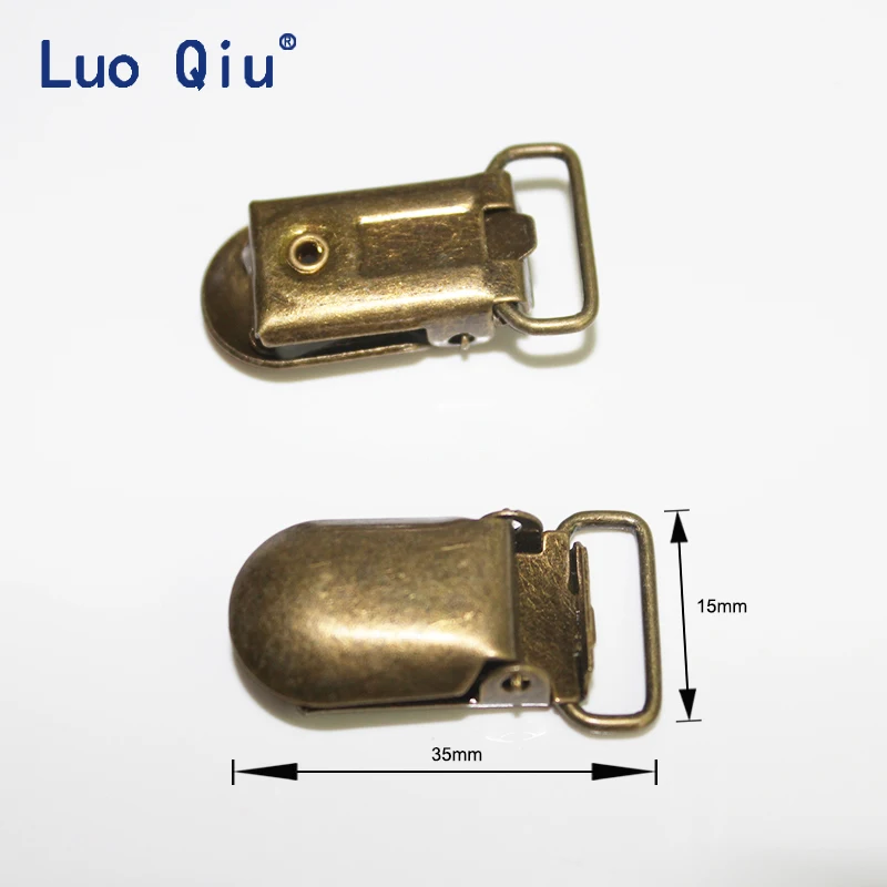 Luo Qiu 20 шт./лот 15 мм 0 6 дюйма детские круглые металлические подтяжки для