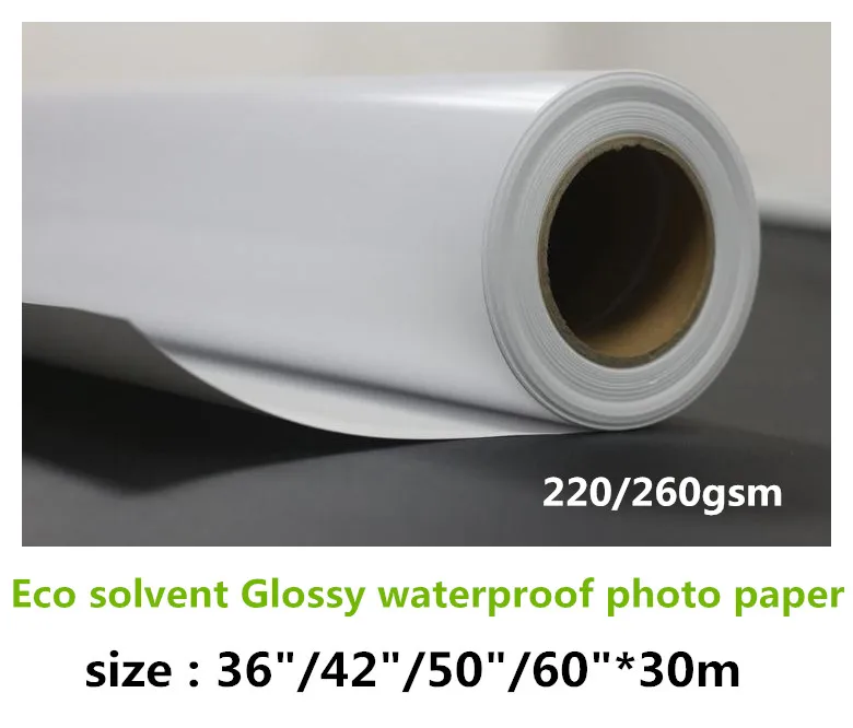 

Wholesale 220g eco solvent printing photo paper glossy 260gsm