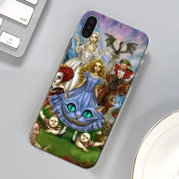 Алиса в стране чудес Чеширский кот чехол для телефона для Apple iPhone X XR 7 8 Plus 6 6s Plus XS MAX 11 Pro Max SE чехол для телефона Coque - Цвет: 07