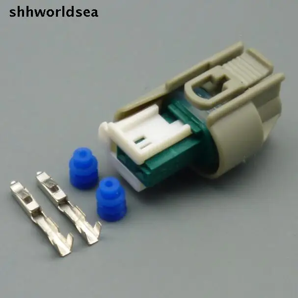 Shhworldsea 5/30/100 комплектов 0 6 мм 2pin 2P авто Электрический Женский жгут проводов разъем