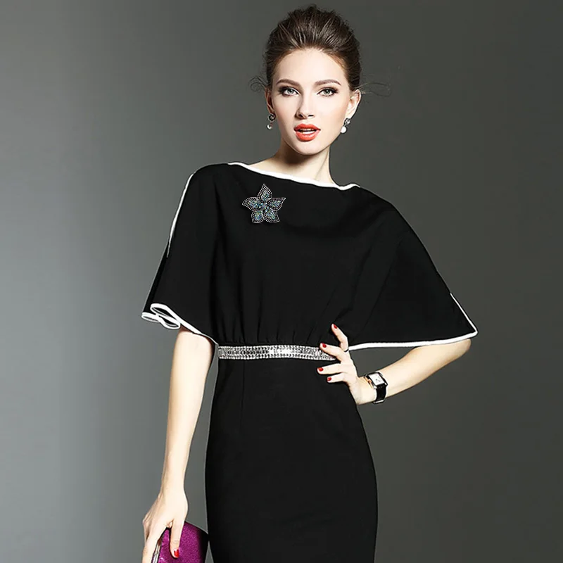 Брошь В Виде Цветка со стразами и кристаллами Металлическая Булавка винтажная