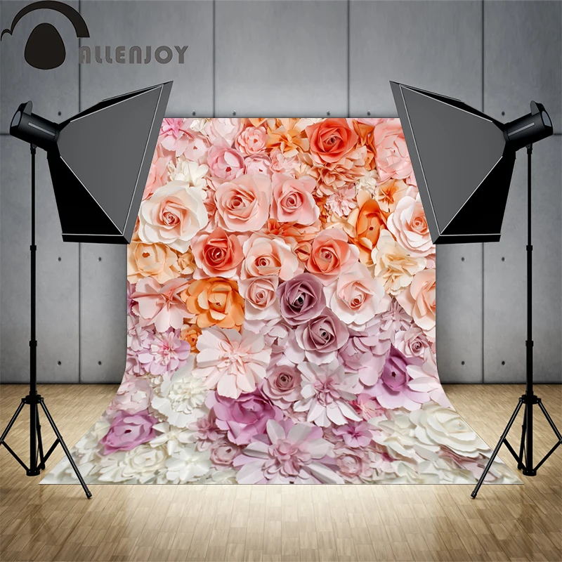 Allenjoy photographic camera flower gorgeous wedding baby shower Beautiful bride backgrounds for photo studio a shoot | Электроника