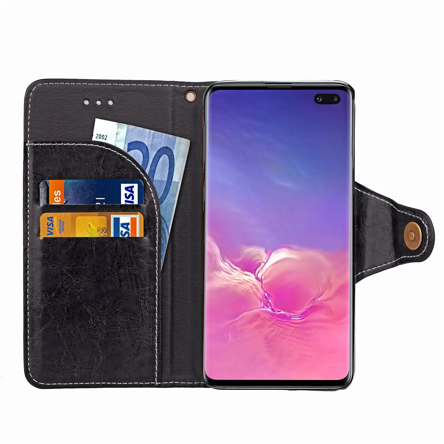 Кожаный чехол-кошелек в стиле ретро для Samsung Galaxy S10plus S10 Plus S10e S9 S8 S7 S6 Edge S 10 E 9 8 7 S8plus