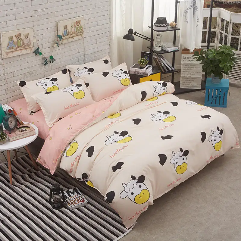 Солнцестояние домашний текстиль модные алоэ хлопок удобные дышащие напечатаны кровать листа Стёганое одеяло наволочка постельные принадлежности 3/4 шт - Цвет: 21