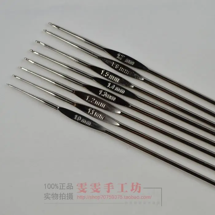 8 шт./компл. инструменты для вязания крючком из нержавеющей стали leptonema крючок