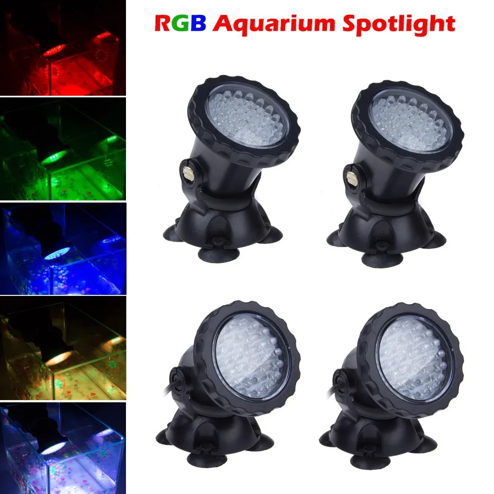 4 в 1 36 LED RGB наружная погружная подводная лампа точечная для воды сада аквариума