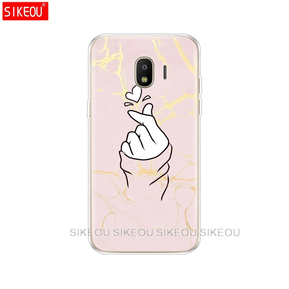 Силиконовый чехол для телефона Samsung Galaxy J3 J5 J7 2017 J330 J530 J730 PRO j2 2018 черно белый с