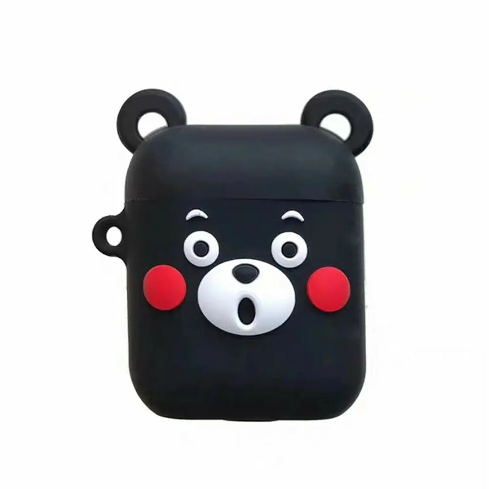 12 For Apple AirPods Silicone Charging Headphones Cases 3D Cartoon Wireless Bluetooth Earphone Case For Airpods Protective Cover - Цвет: 12