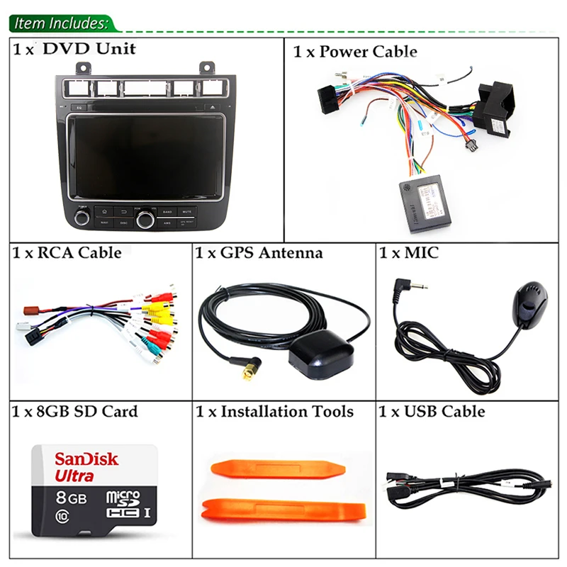 2 Din Android 8 0 Octa Core Автомобильный DVD плеер для VW Touareg 2011 2012 2013 2014 GPS Navi Мультимедиа