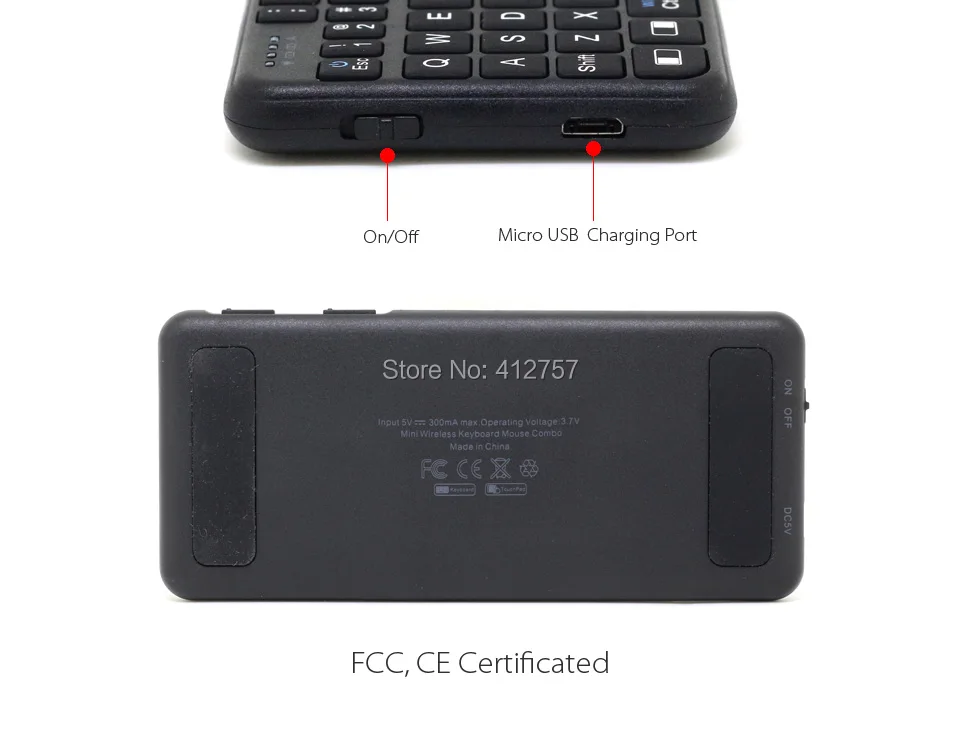 Rii i5 с подсветкой 2,4G мини беспроводная клавиатура Fly mouse с многофункциональной сенсорной панелью для Android tv Box, мини-ПК, ноутбука