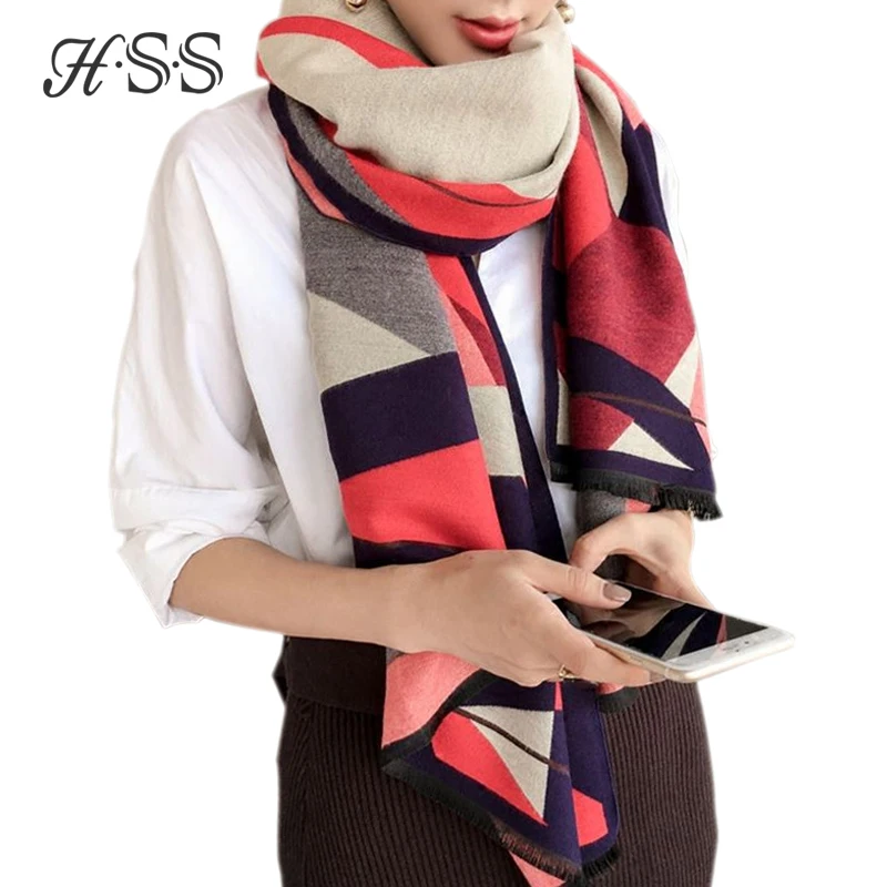 HSS Высокое качество осень и зима новейший геометрический кашемировый женский