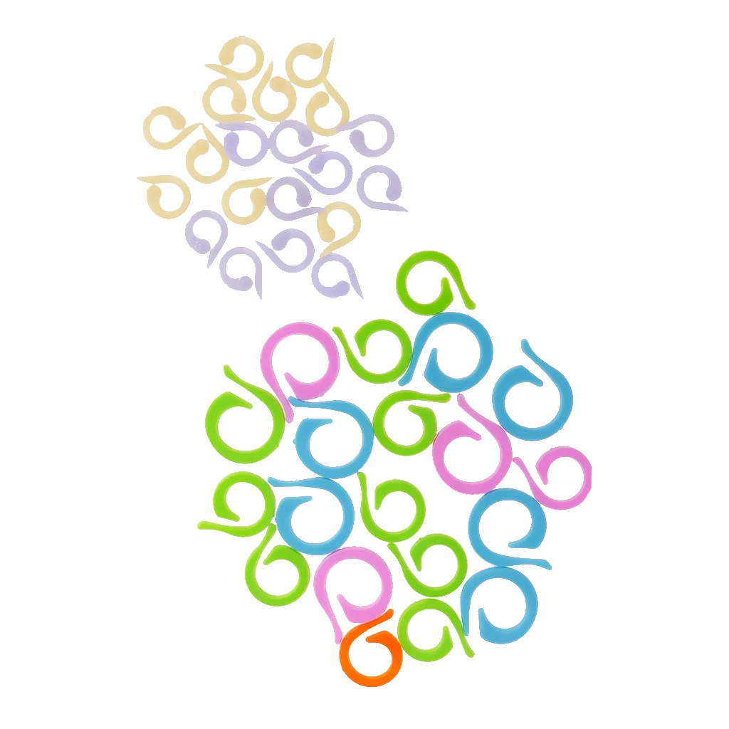 Фитиль 40 шт 2 размера пластиковые сплит стежка кольцо вязание крючком маркеры