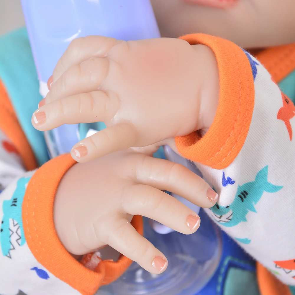 NPK 2" Полное Тело силикон Reborn Baby boy Кукла реборн игрушки купаться играть дома куклы малыш reborn bonecas подарок для ребенка куклы