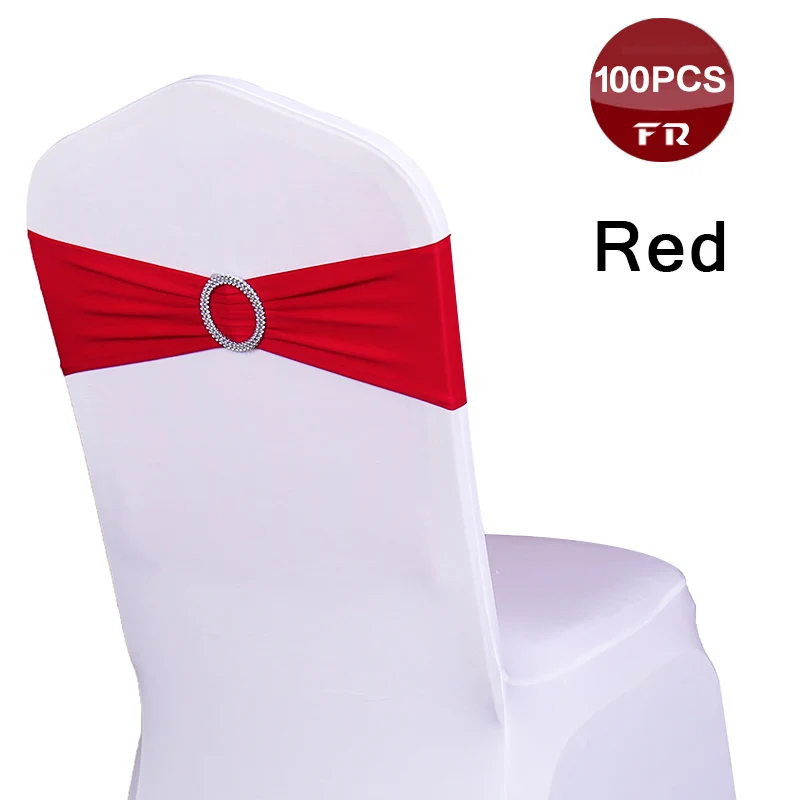 100 шт. эластичные ленты для стула из спандекса 15 х35 см|chair sashes|chair cover sashchair bows |