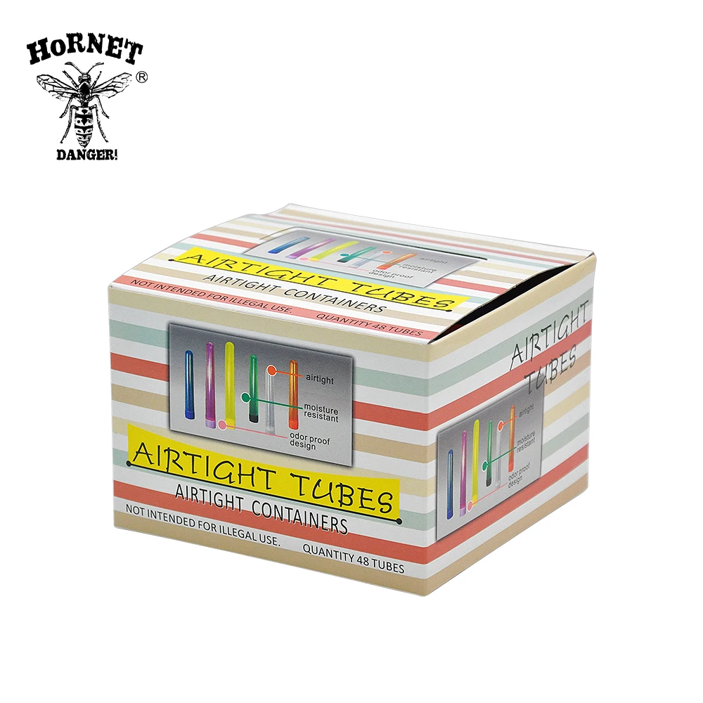 HONEYPUFF 48 шт 115/135 мм контейнеры для сигарет Doob tubes для 78/110 мм сигаретные конусы герметичная упаковка трубка флакон трубка Doob Водонепроницаемая коробка для таблеток