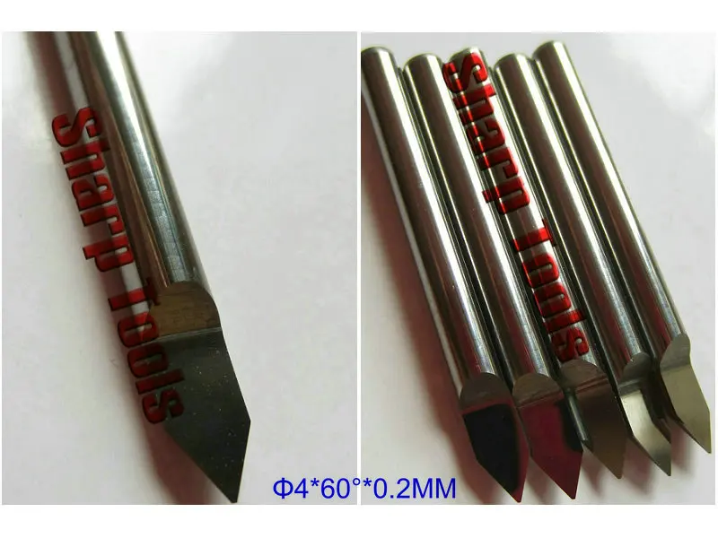 Лидер продаж! 10 шт диаметром 4 мм. 60 градусов 0 2 мм Металлические фрезы концевые