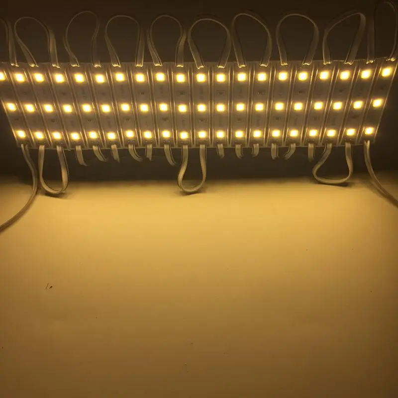 2000 шт. / лот Сверхяркие SMD 5054 3 LED-модуля Холодный белый IP65 Освещение DC 12V для окон и внутренних знаков.