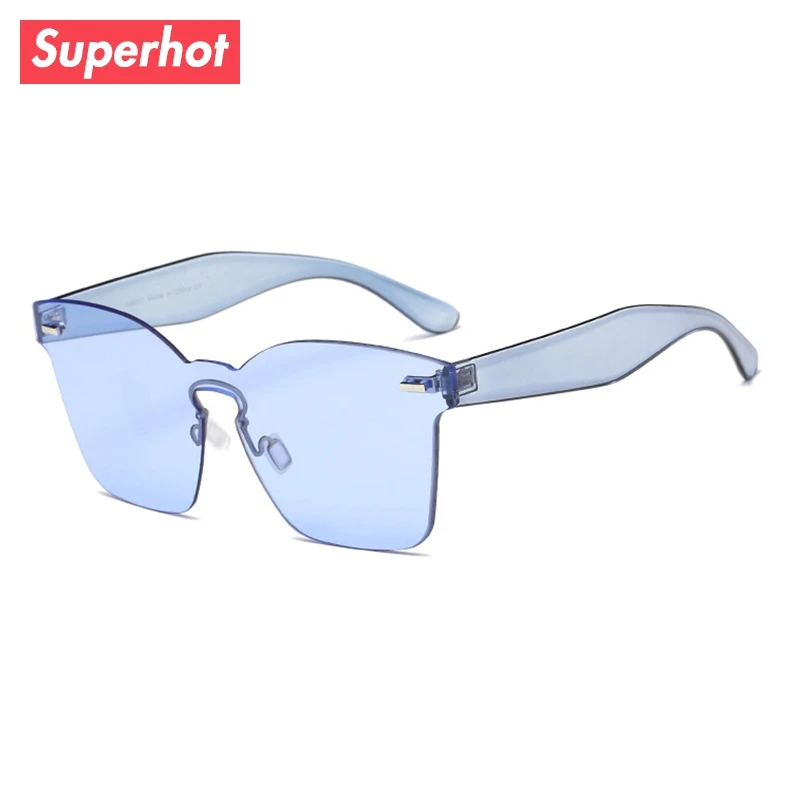 SUPERHOT Newest Women Sunglasses Flat top Square Glasses Vintage Big Frame Sun Acetate Gradient Unique Eyeglasses UV400 | Аксессуары для