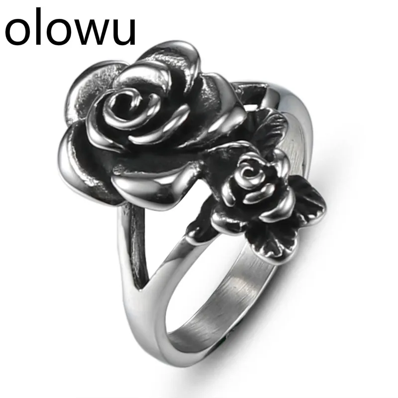 Olowu, модная новинка, мужские обручальные кольца, серебряное кольцо из нержавеющей стали, синие кристаллы, стразы, камень, кольцо для подарка