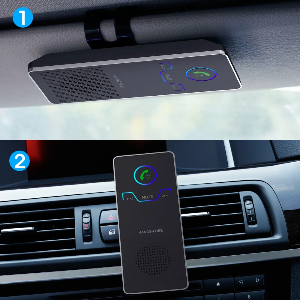 Nulaxy беспроводной Bluetooth гарнитура для авто громкой связи с USB зарядное устройство