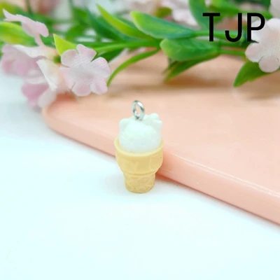 3 Kawaii льда мороженное-подвеска Подвески для DIY украшения Браслеты Ожерелье Серьги Цепочка для ключей для изготовления ювелирных изделий - Окраска металла: 3