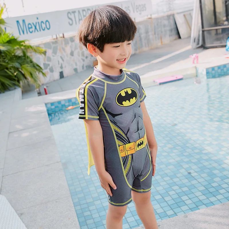 328Halloween Cosplay costume for kids bat man swimwear super hero one-piece swimsuit boys hot spring fancy swim sport beach wear |