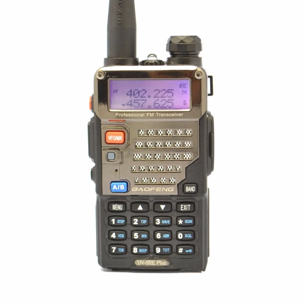 Новый Baofeng UV 5RE + PLUS полицейский Walkie Talkie сканер радио двухдиапазонный Cb Ham