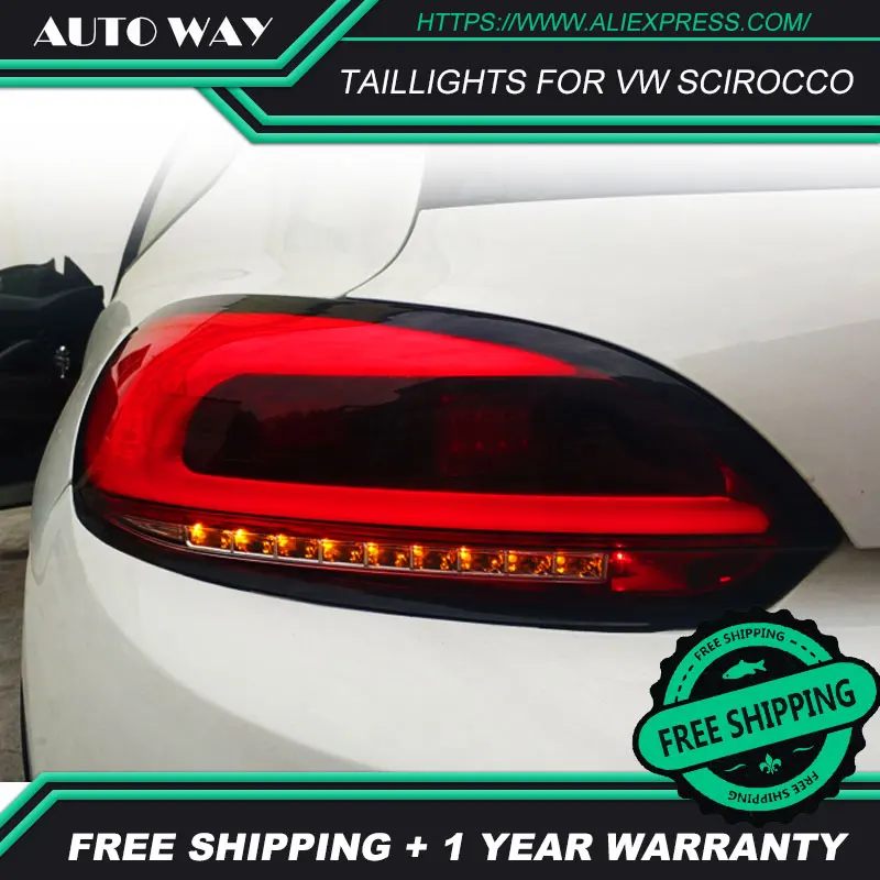 Автомобильный Стайлинг задние фонари чехол для VW Scirocco задние фонари Scirocco задний фонарь светодиодный задний фонарь DRL Противотуманные фары задний багажник крышка лампы