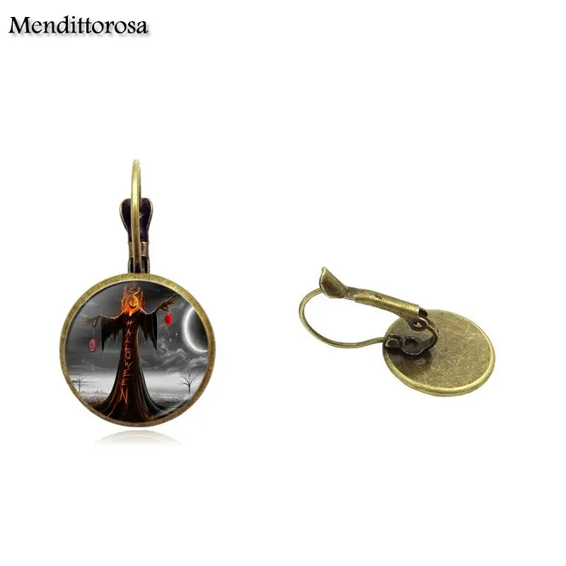 Mendittorosa Witch Glass кабошон бронза/серебро/золото клипса ушной крючок Висячие серьги