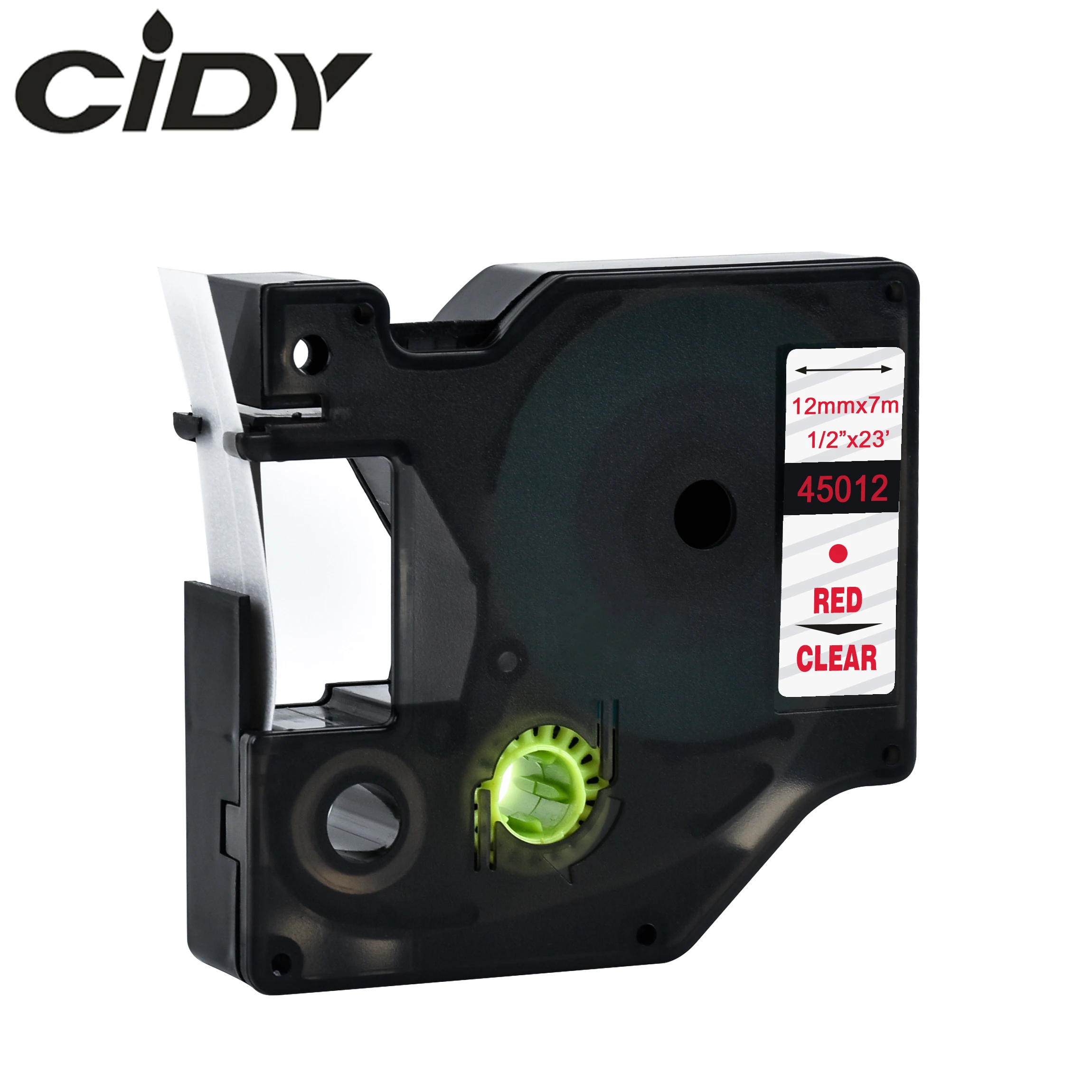 CIDY Dymo D1 45012 compatible for DYMO Label Tapes 12mm Red on Clear Maker Suitable Manager 210 450 LM160 | Компьютеры и офис