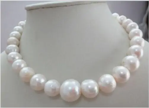 

Hot 18" HUGE 12.5MM-13.5MM SOUTH SEA GENUINE WHITE PEARL NECKLACE >>> Free shipping