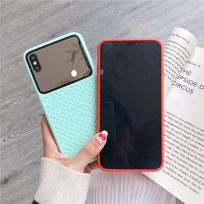 Модные сетчатые мягкие чехлы с узором для iPhone XS Max XR X чехол iphone 7 6 6s 6plus 8 8Plus