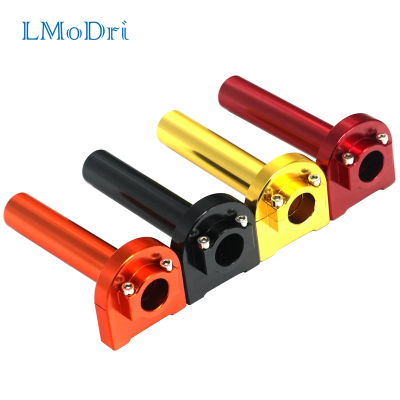 

LMoDri Universal 7/8" Motorcycle Throttle Twist Grips 22mm CNC Aluminum Grip Accelerator Moped Scooter Dirt Bike Refit Part