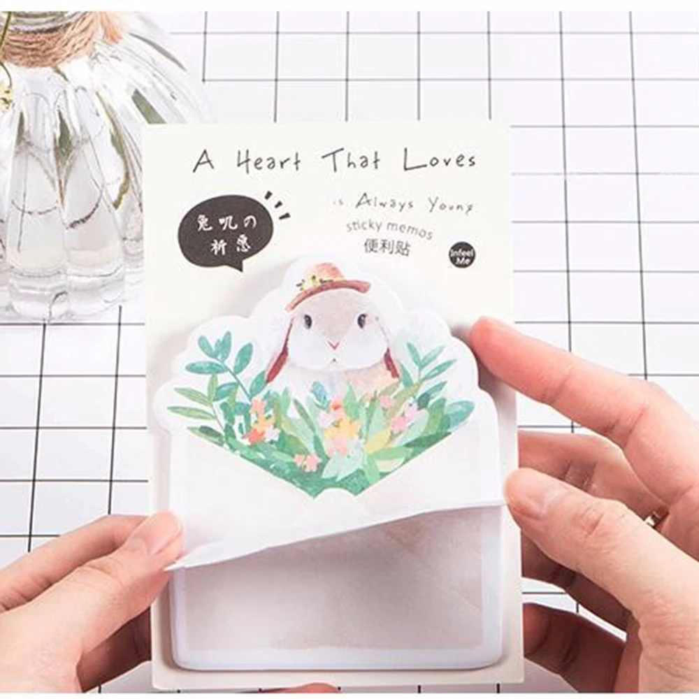 30 страниц/упаковка Wish of Rbbit memo pad Sticky Notes Memo notebook канцелярские принадлежности Papelaria Escolar школьные принадлежности