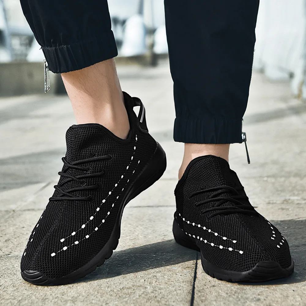 Мужская сетчатая обувь YOUYEDIAN Повседневная Удобная Обувь На Шнуровке chaussures femme botines mujer 2019 schoenen mannen #3|Женские