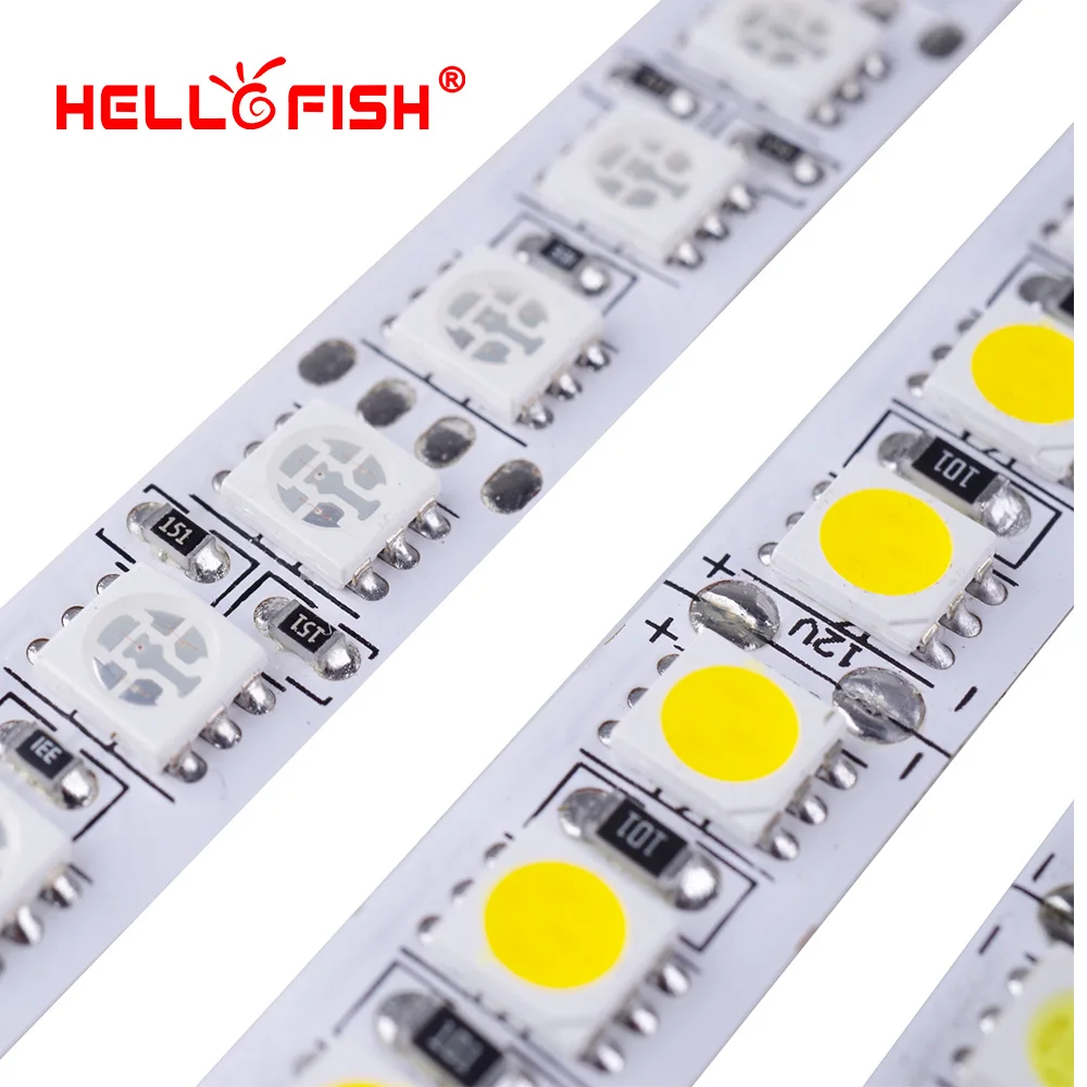 5 м 600 LED 5050 sttrip LED 12 В гибкие светодиодные Клейкие ленты Light 120 LED/м, белый свет/теплый белый/RGB